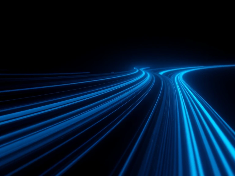 Abstract visualization of high-throughput parallel streams representing DeepSeek-V3